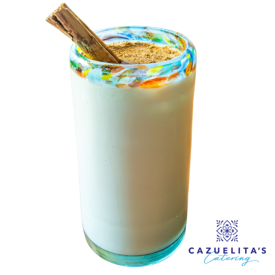 A chilled glass of horchata