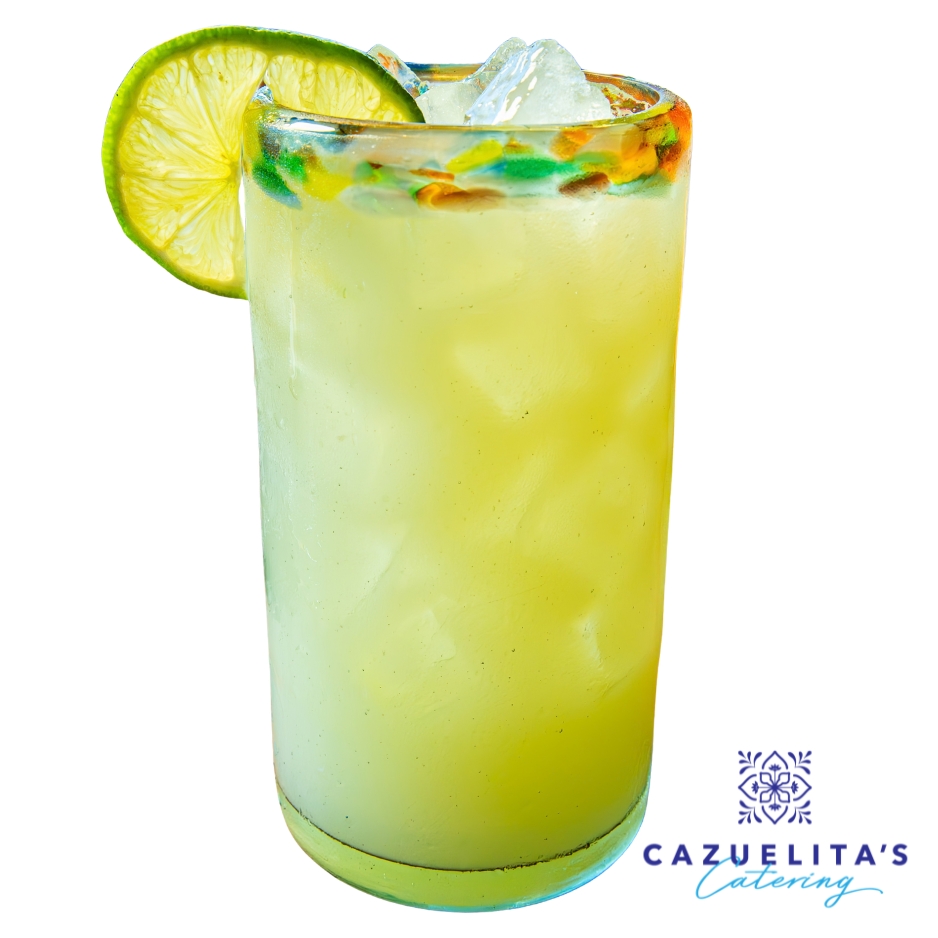 Freshly made lime agua fresca